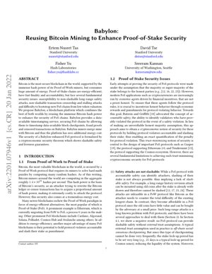 PDF Document Cover - Babylon: Enhancing Proof-of-Stake Security via Bitcoin Mining Reuse